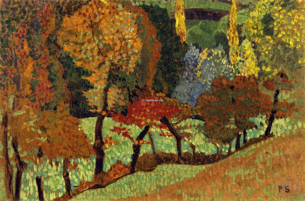 Wikioo.org - The Encyclopedia of Fine Arts - Painting, Artwork by Paul Serusier - Trees along a Creek