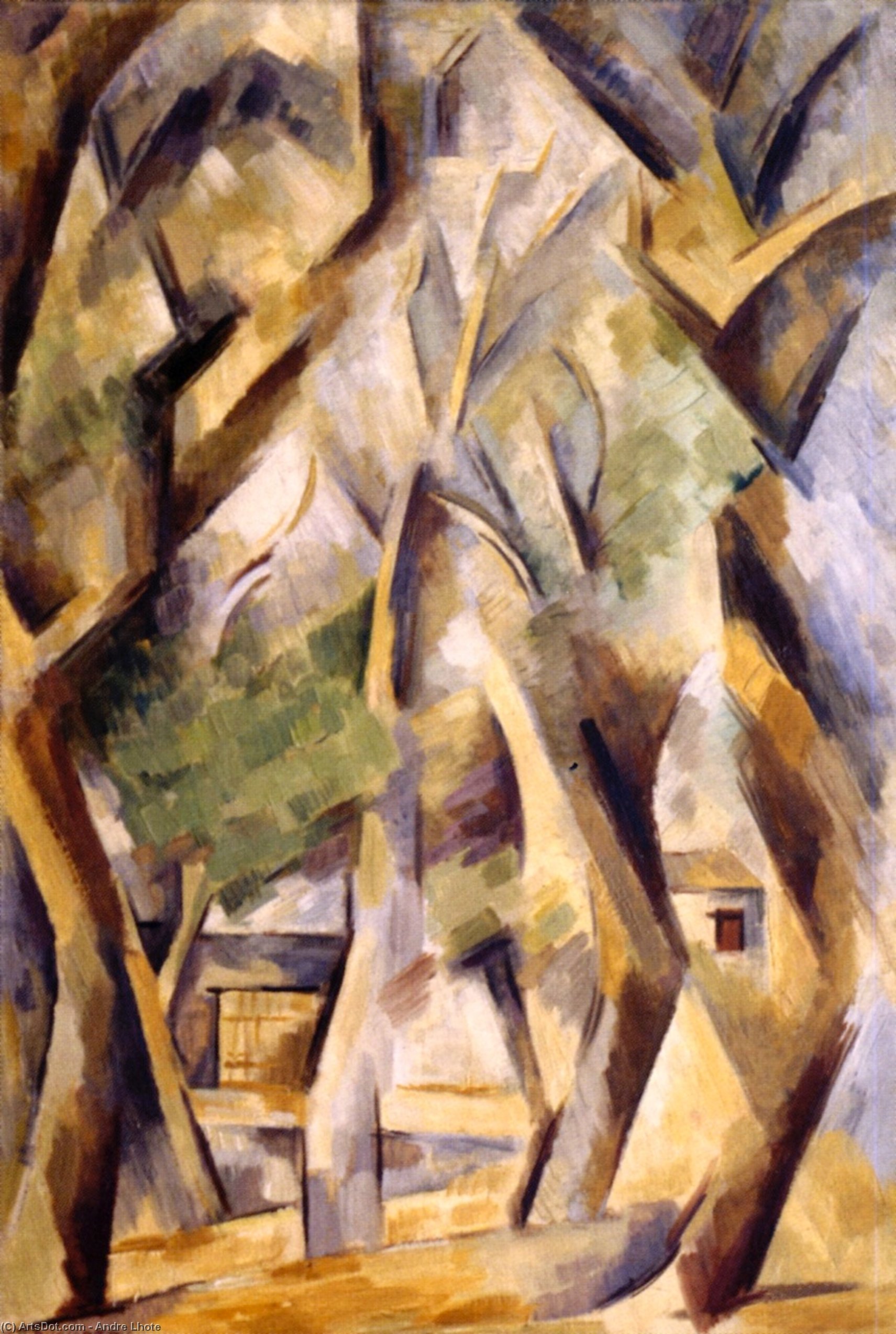 WikiOO.org - دایره المعارف هنرهای زیبا - نقاشی، آثار هنری Andre Lhote - Trees at Avignon