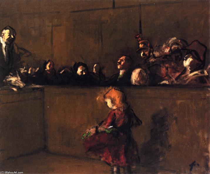 Wikioo.org - สารานุกรมวิจิตรศิลป์ - จิตรกรรม Jean Louis Forain - Trial Scene