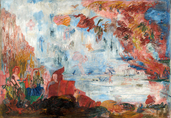 Wikioo.org - The Encyclopedia of Fine Arts - Painting, Artwork by James Ensor - Tribulations of Saint Anthony