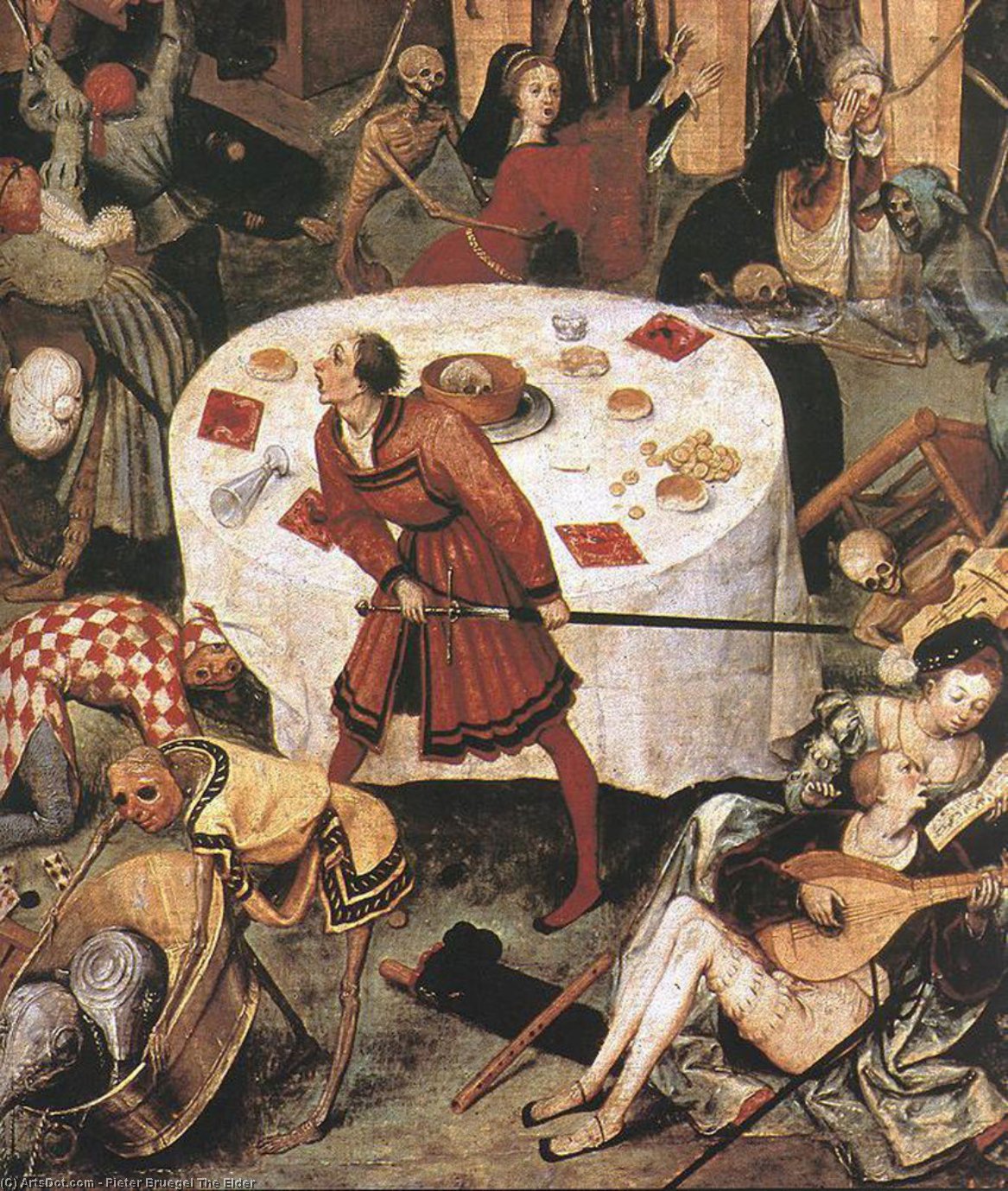 Wikioo.org – La Enciclopedia de las Bellas Artes - Pintura, Obras de arte de Pieter Bruegel The Elder - El Triunfo de la Muerte Detalle