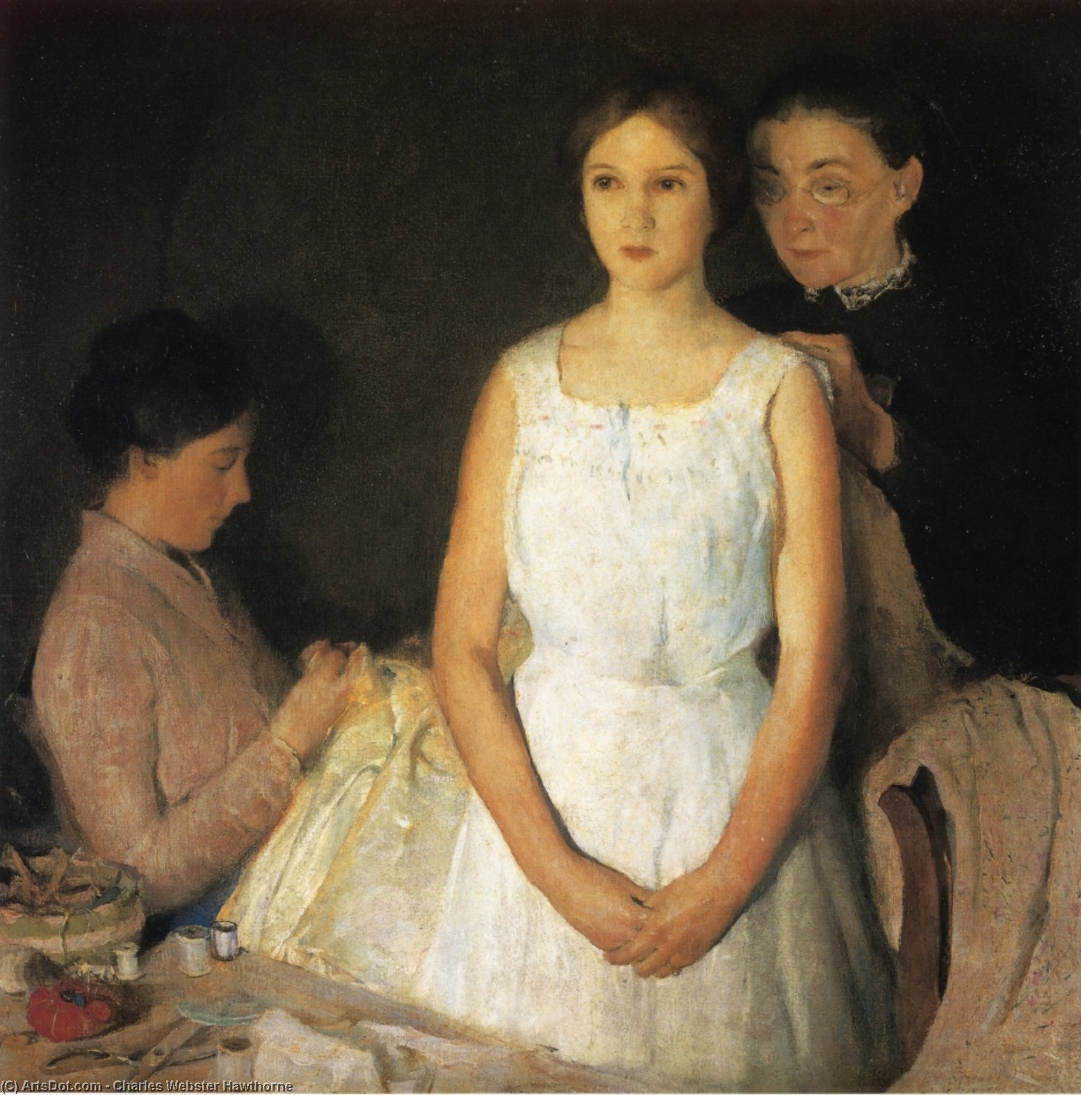 Wikioo.org - The Encyclopedia of Fine Arts - Painting, Artwork by Charles Webster Hawthorne - The Trousseau