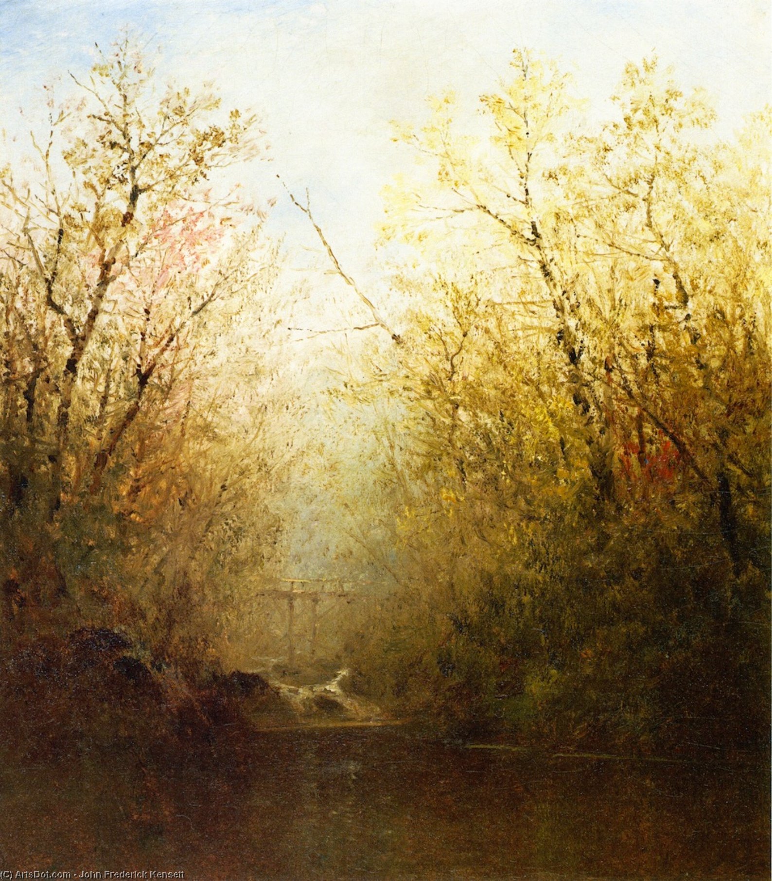 Wikioo.org - The Encyclopedia of Fine Arts - Painting, Artwork by John Frederick Kensett - Trout Brook