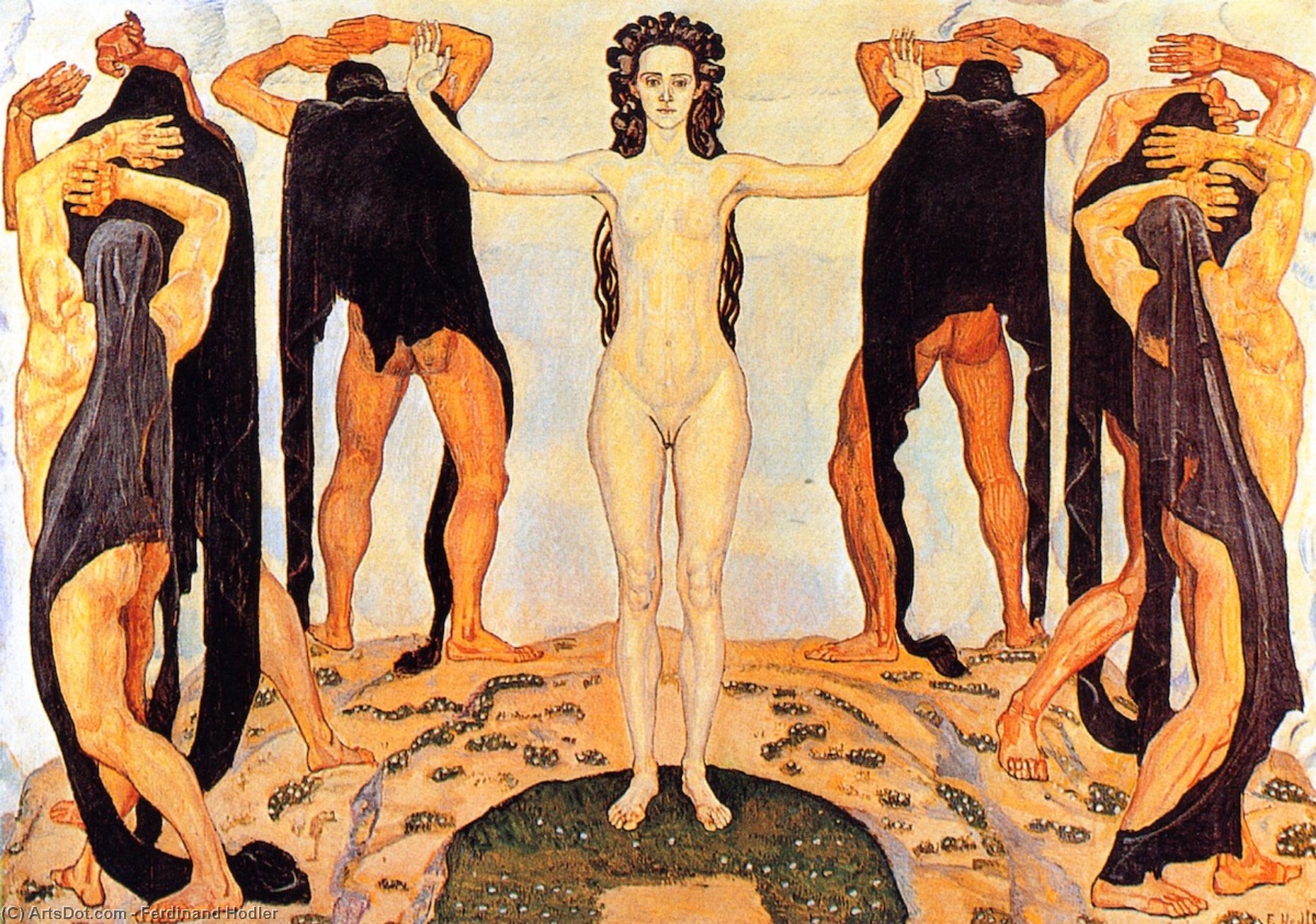 Wikioo.org - The Encyclopedia of Fine Arts - Painting, Artwork by Ferdinand Hodler - Truth II