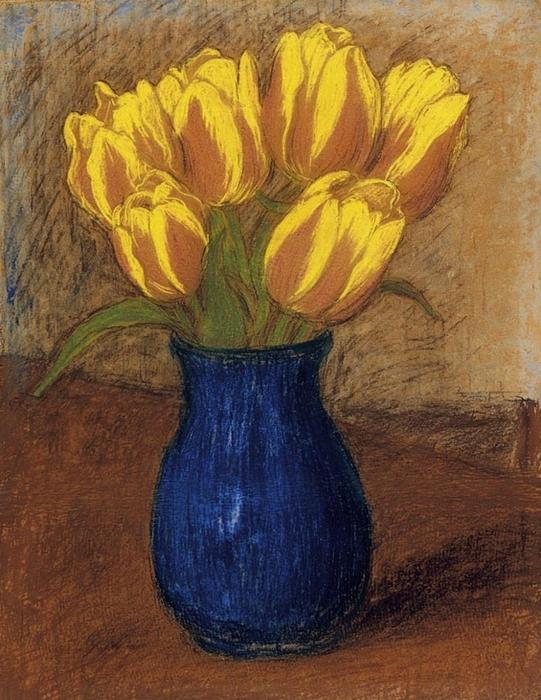 Wikioo.org - The Encyclopedia of Fine Arts - Painting, Artwork by Jozsef Rippl Ronai - Tulips