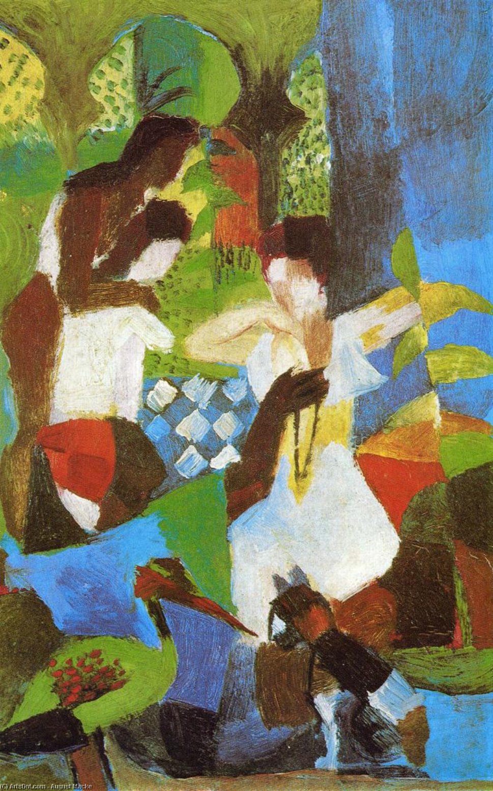 Wikioo.org - The Encyclopedia of Fine Arts - Painting, Artwork by August Macke - Turkish Jewel Trader