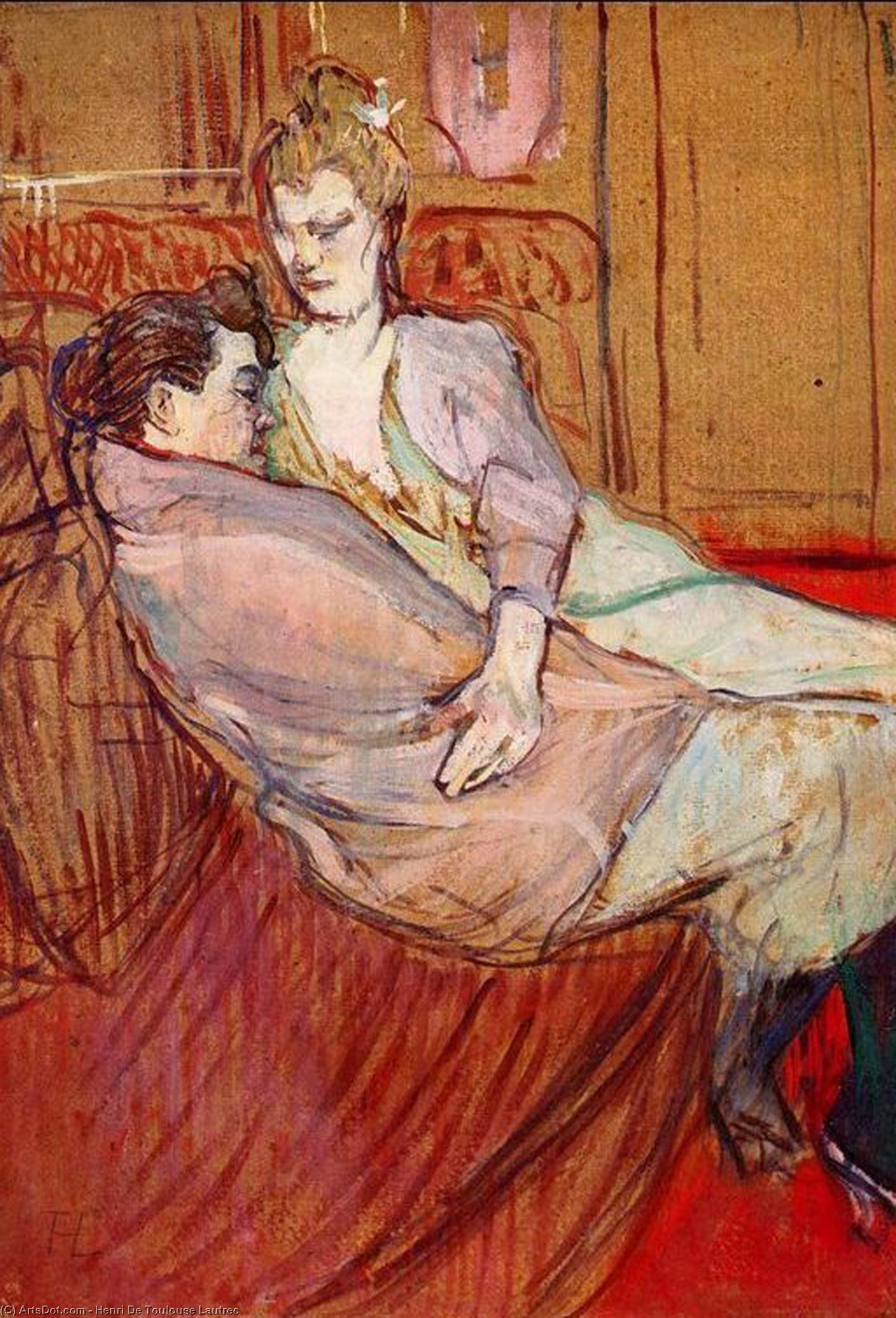 WikiOO.org – 美術百科全書 - 繪畫，作品 Henri De Toulouse Lautrec -  两 朋友