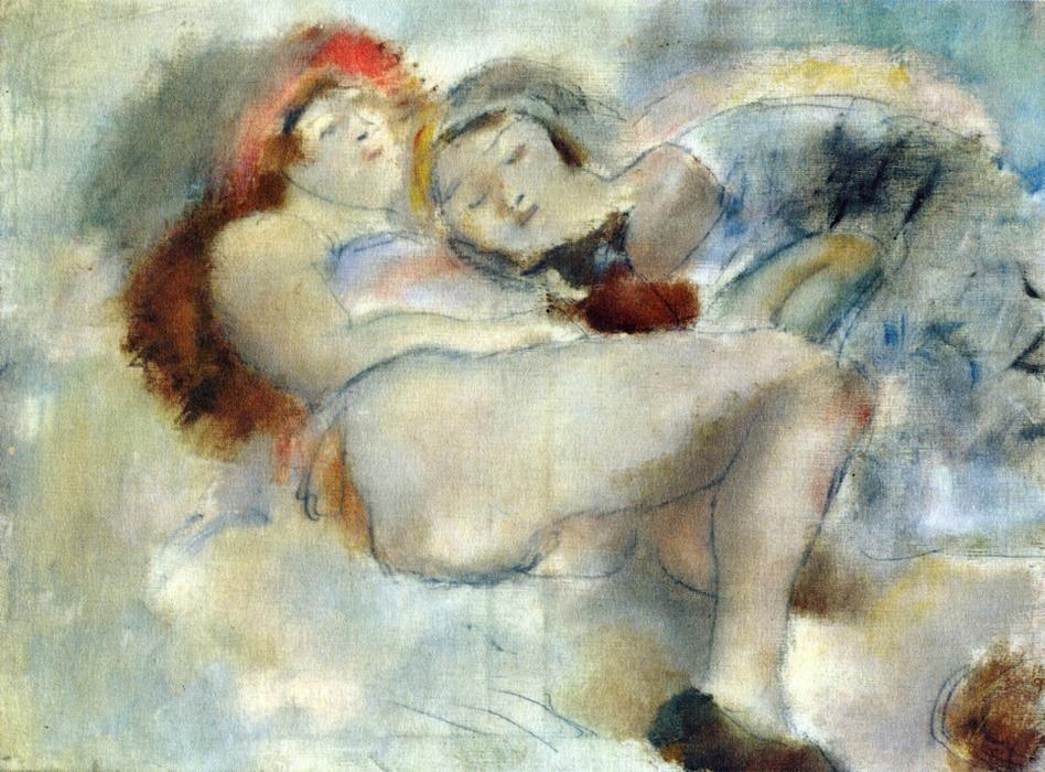 WikiOO.org - Encyclopedia of Fine Arts - Maalaus, taideteos Julius Mordecai Pincas - Two Nudes