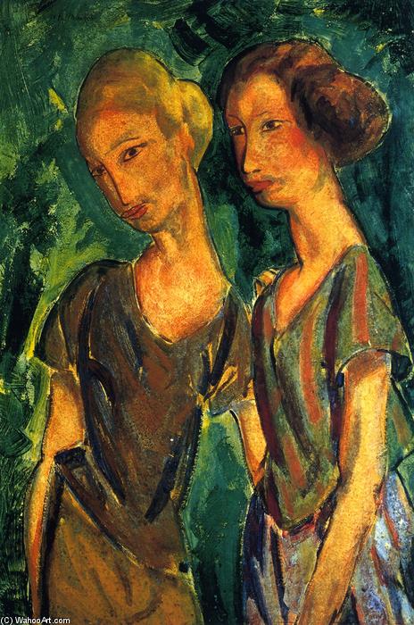 Wikioo.org - Bách khoa toàn thư về mỹ thuật - Vẽ tranh, Tác phẩm nghệ thuật Alfred Henry Maurer - Two Sisters