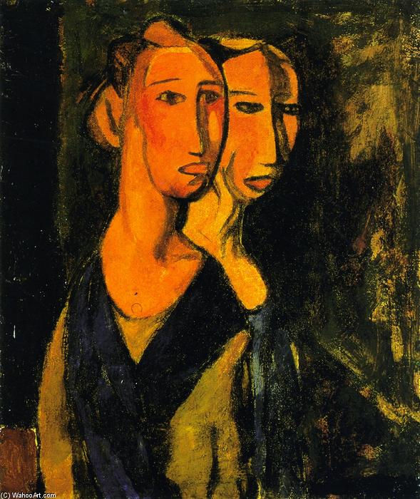 WikiOO.org - Encyclopedia of Fine Arts - Malba, Artwork Alfred Henry Maurer - Two Sisters