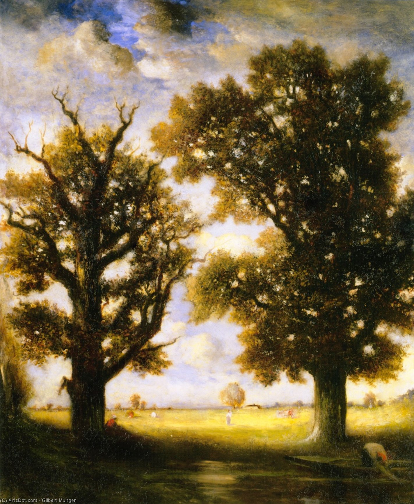 WikiOO.org - 百科事典 - 絵画、アートワーク Gilbert Munger - 二つ 木