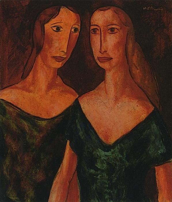 WikiOO.org - Enciklopedija dailės - Tapyba, meno kuriniai Alfred Henry Maurer - Two Women