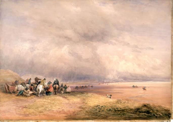 Wikioo.org - The Encyclopedia of Fine Arts - Painting, Artwork by David Cox - Ulverston Sands