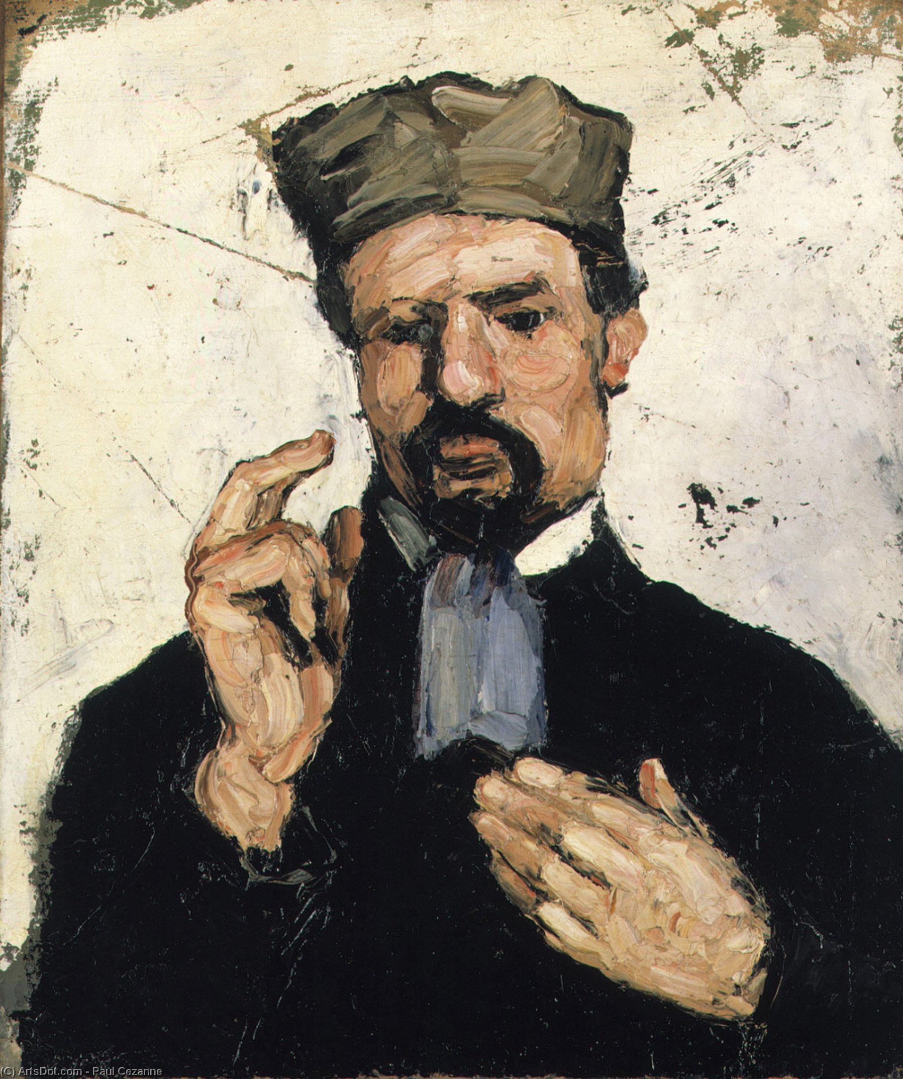 WikiOO.org - 백과 사전 - 회화, 삽화 Paul Cezanne - Uncle Dominique as a Lawyer