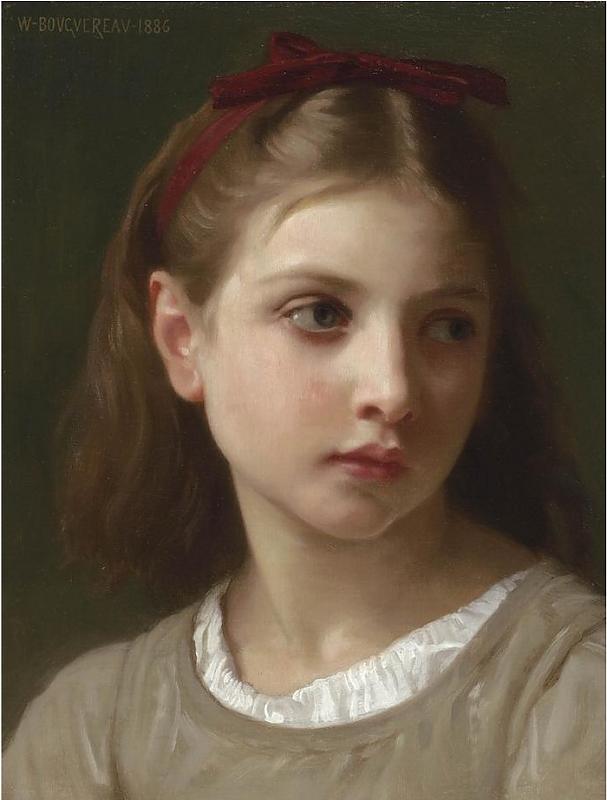 Wikioo.org - สารานุกรมวิจิตรศิลป์ - จิตรกรรม William Adolphe Bouguereau - Une petite fille