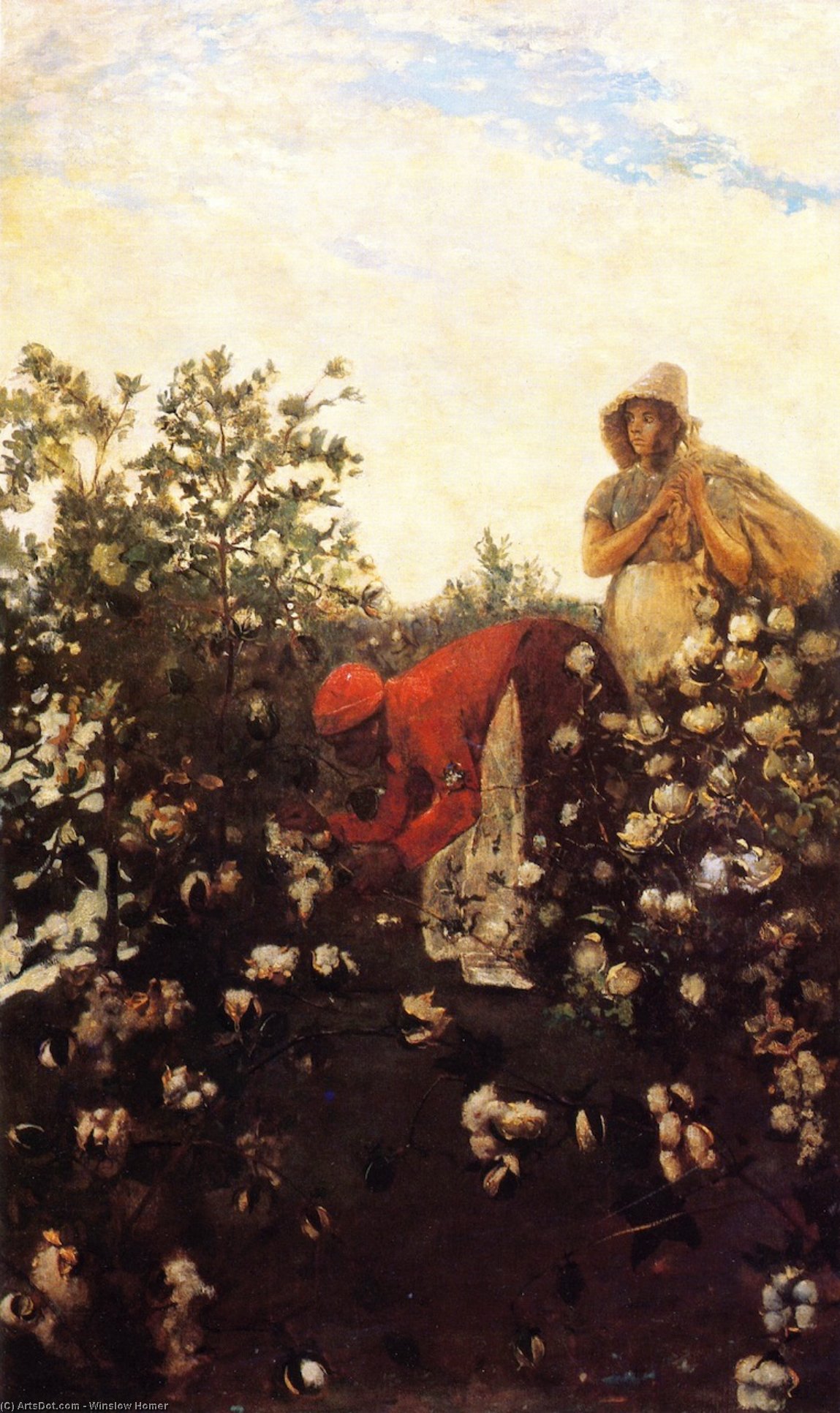 WikiOO.org - Encyclopedia of Fine Arts - Maleri, Artwork Winslow Homer - Upland Cotton