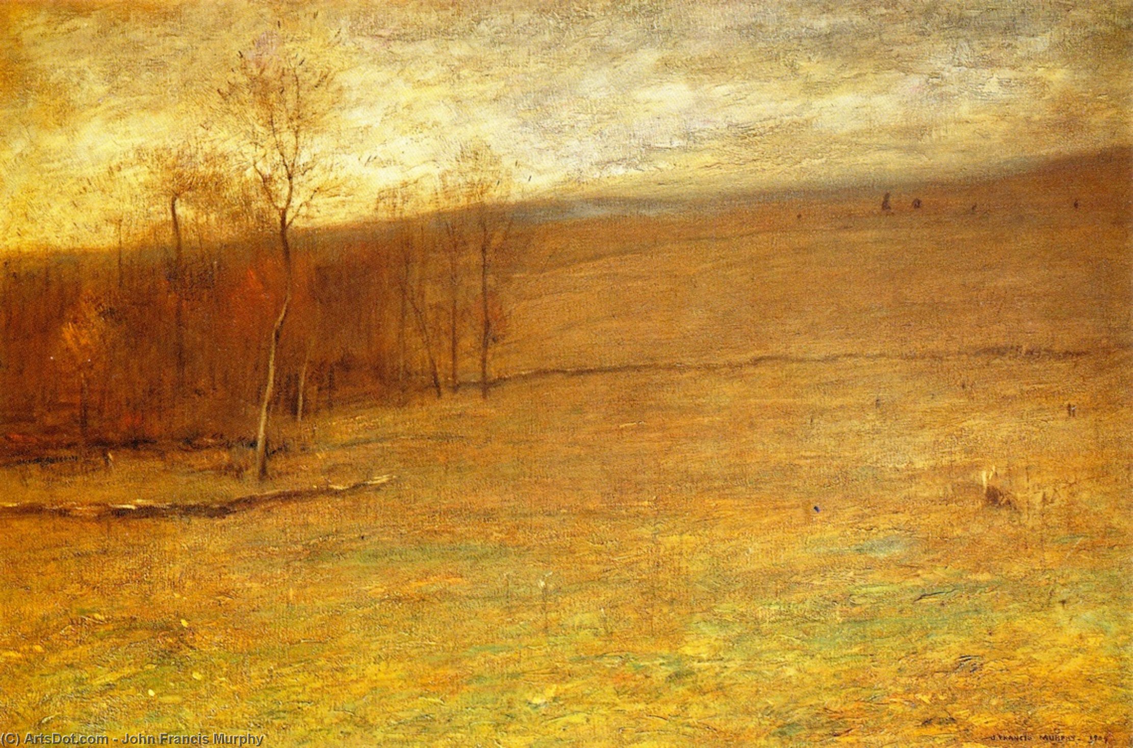 WikiOO.org - Εγκυκλοπαίδεια Καλών Τεχνών - Ζωγραφική, έργα τέχνης John Francis Murphy - Upland Pasture, Morning