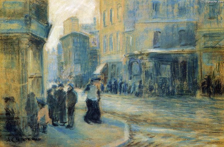 Wikioo.org - The Encyclopedia of Fine Arts - Painting, Artwork by Arthur Clifton Goodwin - Up Tremont Street