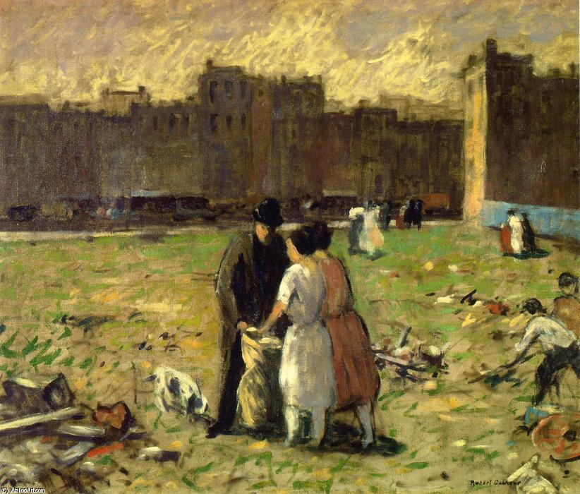 Wikioo.org - The Encyclopedia of Fine Arts - Painting, Artwork by Robert Spencer - Vacant Lot