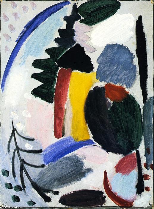 Wikioo.org - The Encyclopedia of Fine Arts - Painting, Artwork by Alexej Georgewitsch Von Jawlensky - Variation: Christmas (Sunday Group No. 6)