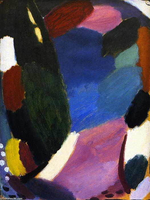 Wikioo.org - The Encyclopedia of Fine Arts - Painting, Artwork by Alexej Georgewitsch Von Jawlensky - Variation: Melancholy (also known as Winter Melancholy)