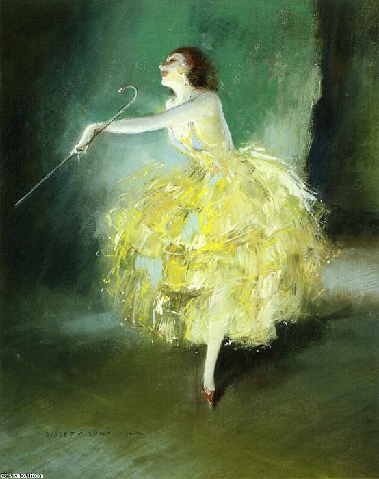 WikiOO.org - Encyclopedia of Fine Arts - Festés, Grafika Everett Shinn - Vaudeville Dancer