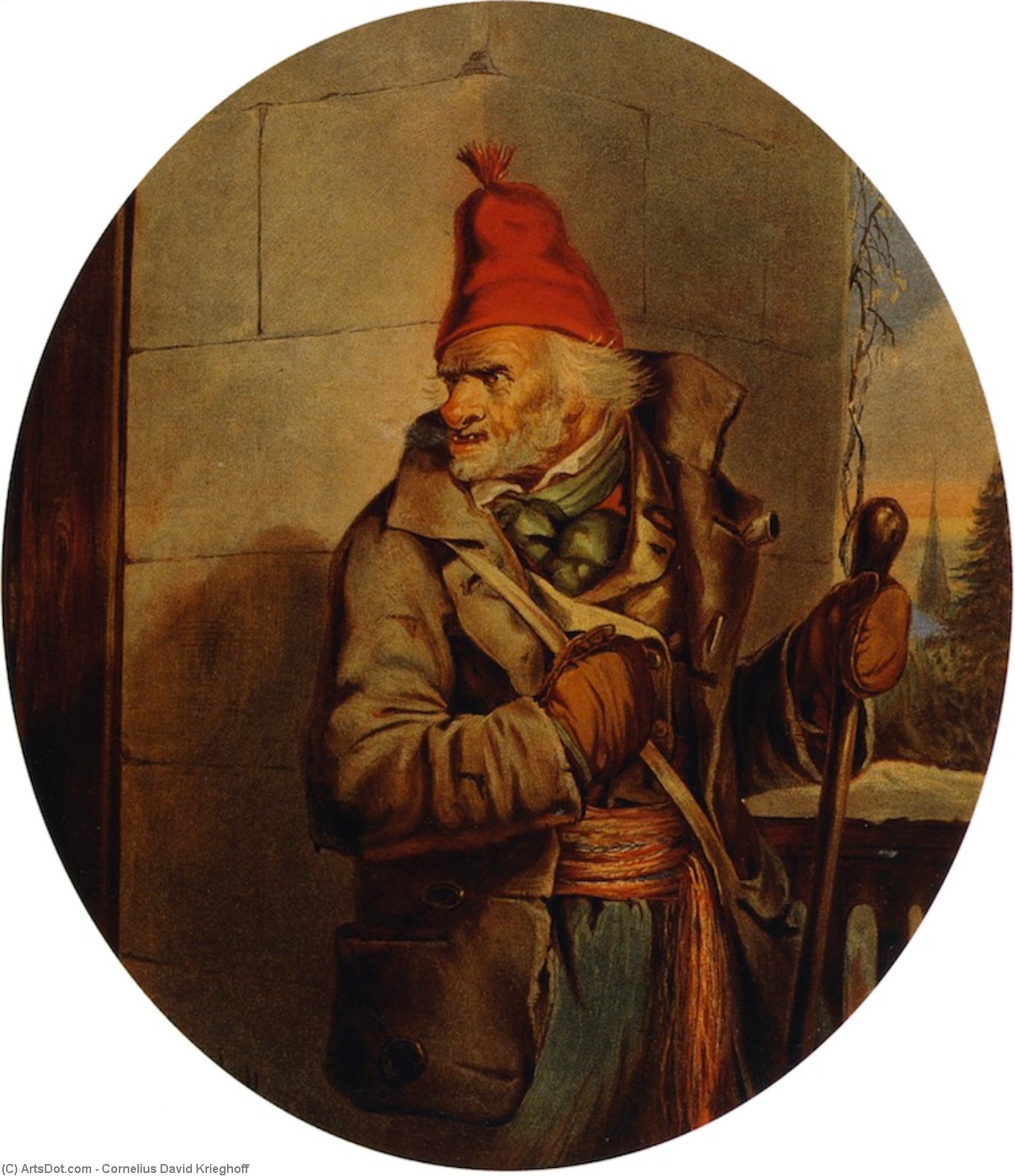 WikiOO.org - Encyclopedia of Fine Arts - Lukisan, Artwork Cornelius David Krieghoff - 'Va au Diable!'''''