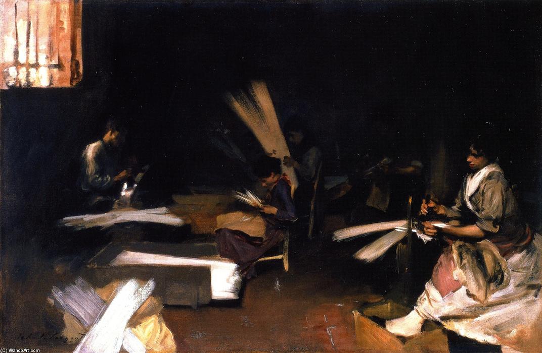 Wikioo.org - The Encyclopedia of Fine Arts - Painting, Artwork by John Singer Sargent - Venetian Glass Workers