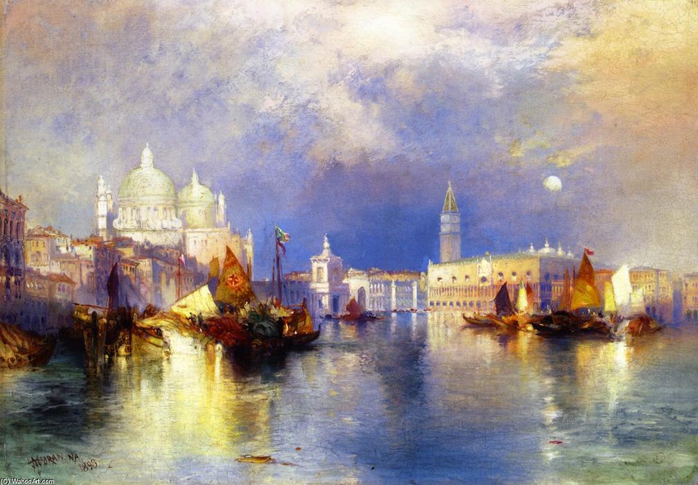 Wikioo.org – L'Encyclopédie des Beaux Arts - Peinture, Oeuvre de Thomas Moran - à Venise