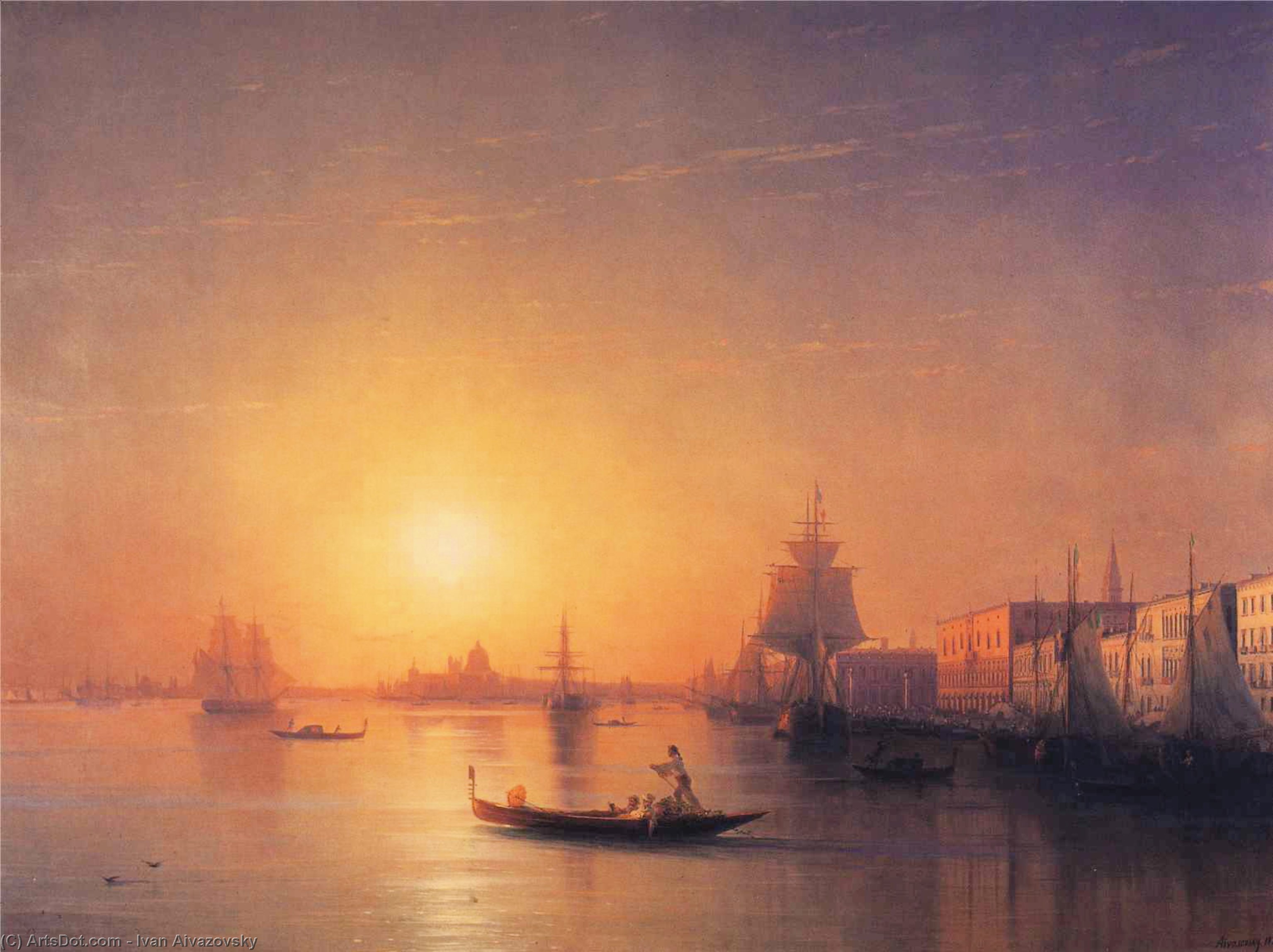 Wikioo.org - The Encyclopedia of Fine Arts - Painting, Artwork by Ivan Aivazovsky - Venice