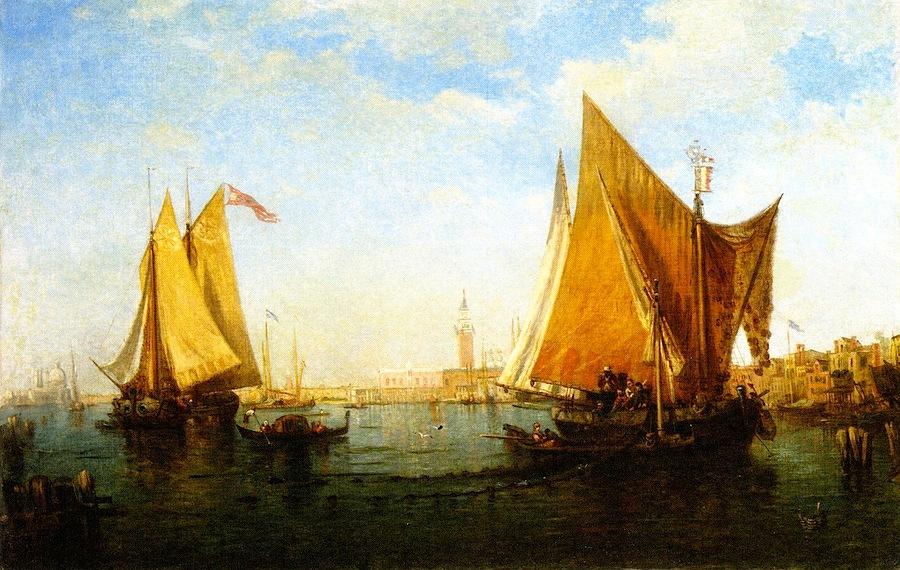 Wikioo.org - The Encyclopedia of Fine Arts - Painting, Artwork by Christopher Pearse Cranch - Venice, a Copy after Felix Ziem