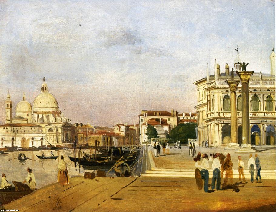 WikiOO.org - אנציקלופדיה לאמנויות יפות - ציור, יצירות אמנות Ippolito Caffi - Venice, the Molo towards Ovest