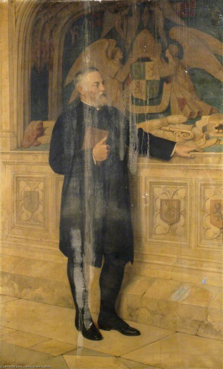 WikiOO.org - Encyclopedia of Fine Arts - Maleri, Artwork John Maler Collier - The Very Reverend John Julias Hannah