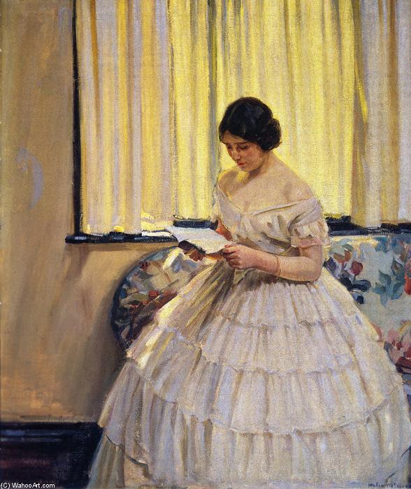 Wikioo.org - สารานุกรมวิจิตรศิลป์ - จิตรกรรม Helen Galloway Mcnicoll - The Victorian Dress