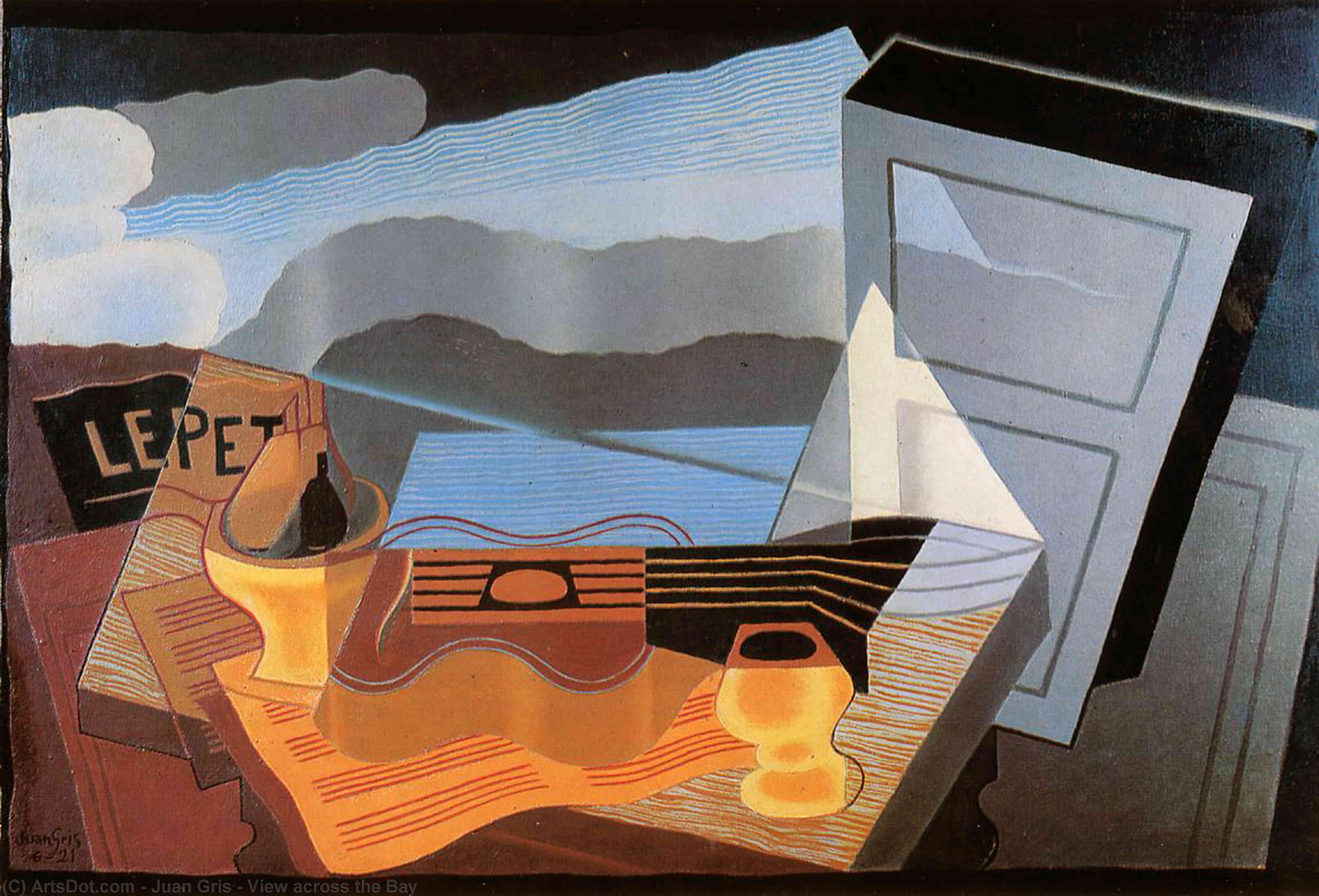 Wikioo.org - The Encyclopedia of Fine Arts - Painting, Artwork by Juan Gris - View across the Bay