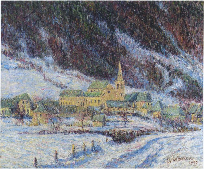 Wikioo.org - The Encyclopedia of Fine Arts - Painting, Artwork by Gustave Loiseau - View at Bourg