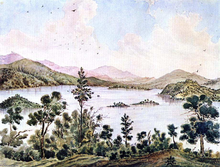 Wikioo.org - The Encyclopedia of Fine Arts - Painting, Artwork by James Madison Alden - View from Foot of Mt. Conoktai near Clear Lake, California