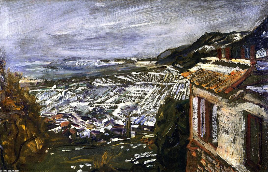 WikiOO.org - Enciclopedia of Fine Arts - Pictura, lucrări de artă Max Slevogt - View from Naukastel, Late Autumn with Snow