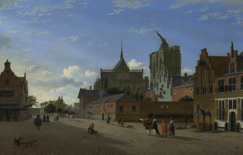 Wikioo.org - The Encyclopedia of Fine Arts - Painting, Artwork by Jan Van Der Heyden - A View in Cologne