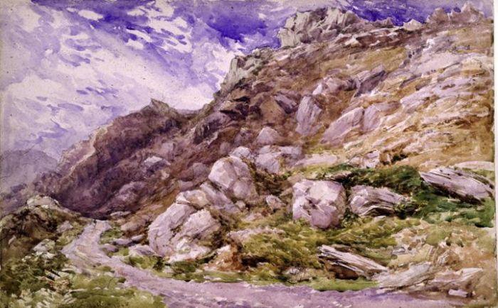 Wikioo.org - The Encyclopedia of Fine Arts - Painting, Artwork by David Cox - View near Bettws-y-Coed