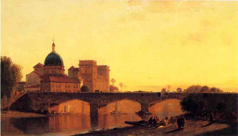 Wikioo.org - The Encyclopedia of Fine Arts - Painting, Artwork by Samuel Colman - View of Alexandria