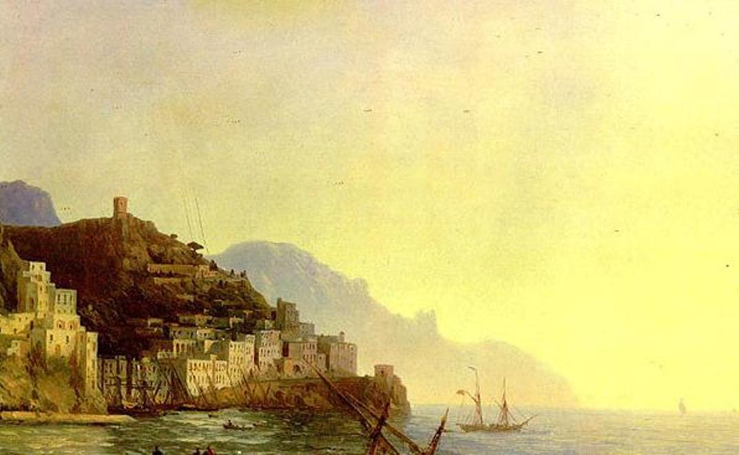 Wikioo.org - The Encyclopedia of Fine Arts - Painting, Artwork by Ivan Aivazovsky - View of Amalfi