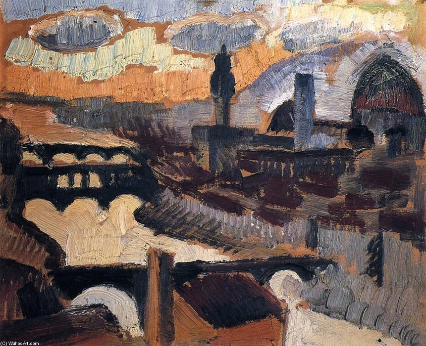 Wikioo.org - The Encyclopedia of Fine Arts - Painting, Artwork by Roger De La Fresnaye - View of Florence