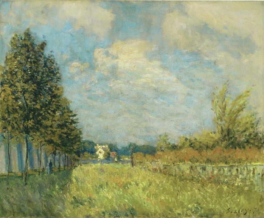 Wikioo.org - The Encyclopedia of Fine Arts - Painting, Artwork by Alfred Sisley - View of the Hermitage near Pontoise