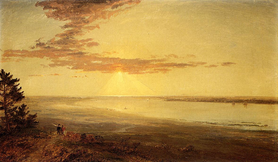 Wikioo.org - The Encyclopedia of Fine Arts - Painting, Artwork by Jasper Francis Cropsey - View of the Hudson