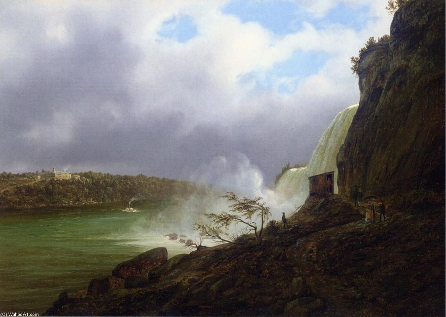 WikiOO.org - 백과 사전 - 회화, 삽화 Joachim Ferdinand Richardt - A View of Niagara Falls