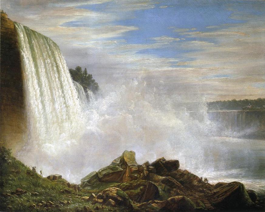 WikiOO.org - Εγκυκλοπαίδεια Καλών Τεχνών - Ζωγραφική, έργα τέχνης Joachim Ferdinand Richardt - View of Niagara Falls