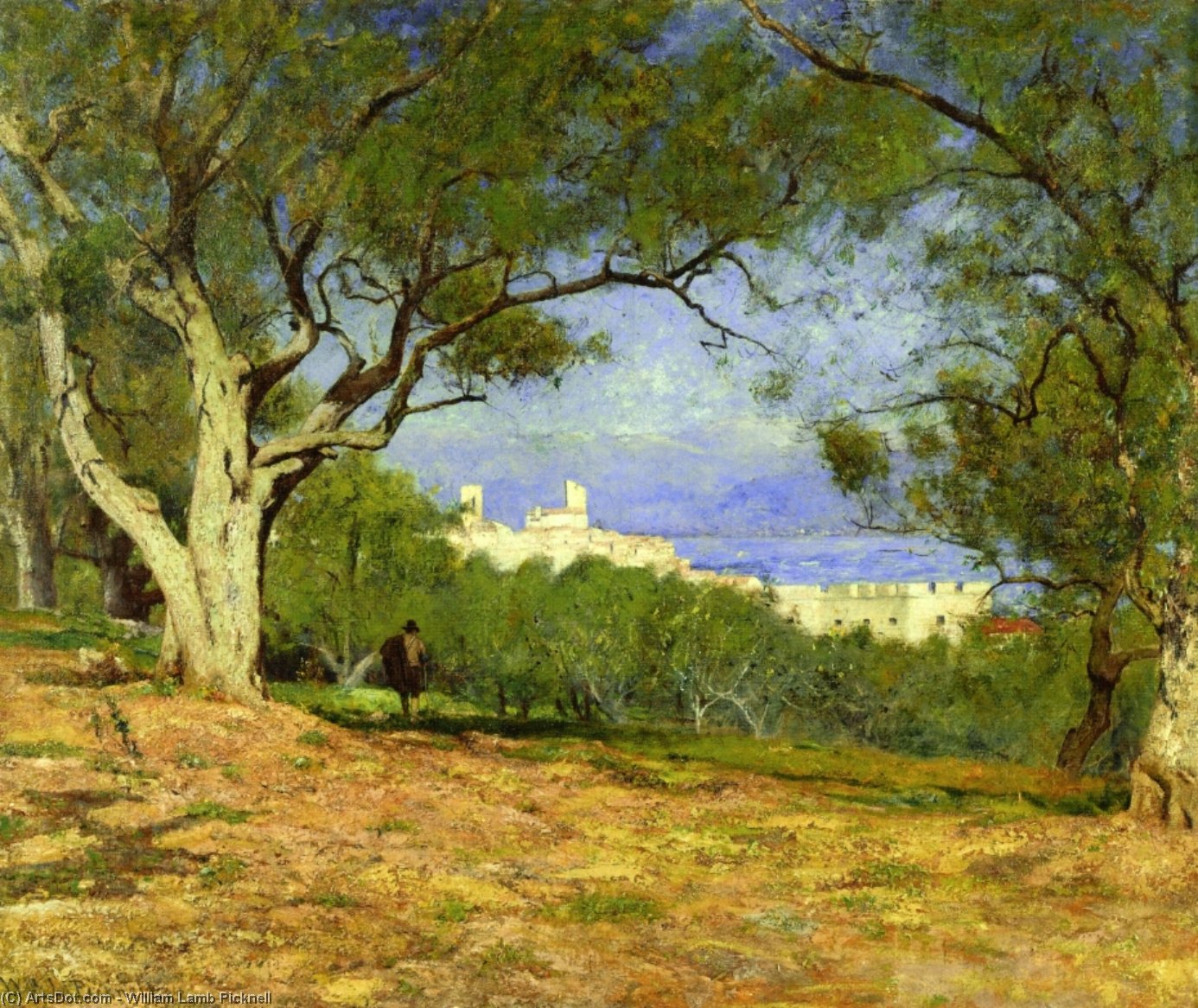 Wikioo.org - The Encyclopedia of Fine Arts - Painting, Artwork by William Lamb Picknell - View of Provence (also known as Vue de Provence)