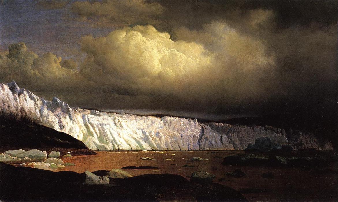 WikiOO.org - Εγκυκλοπαίδεια Καλών Τεχνών - Ζωγραφική, έργα τέχνης William Bradford - View of Sermitsialik Glacier