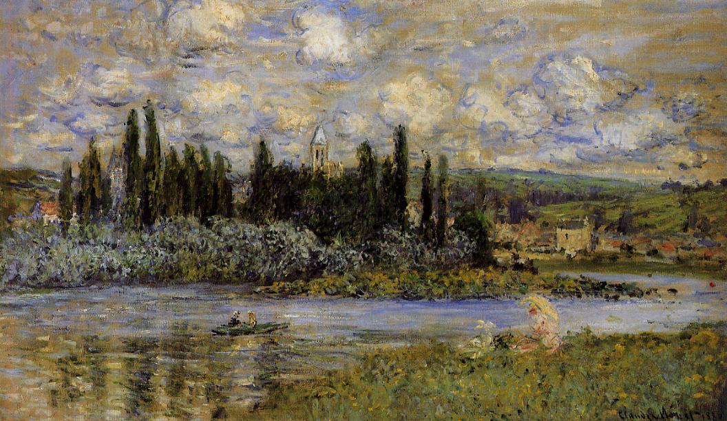 Wikioo.org - Encyklopedia Sztuk Pięknych - Malarstwo, Grafika Claude Monet - View of Vetheuil